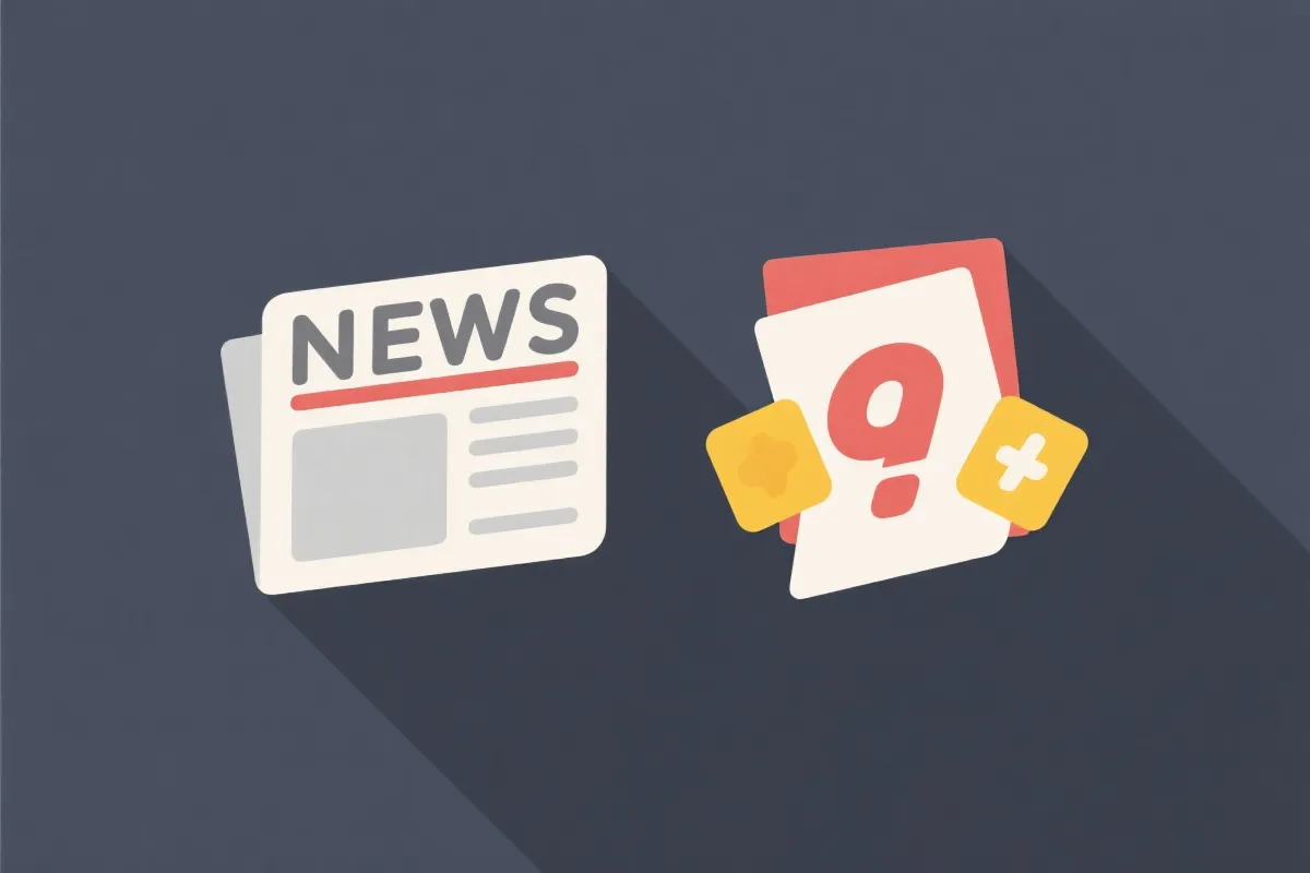 新闻与彩票插画